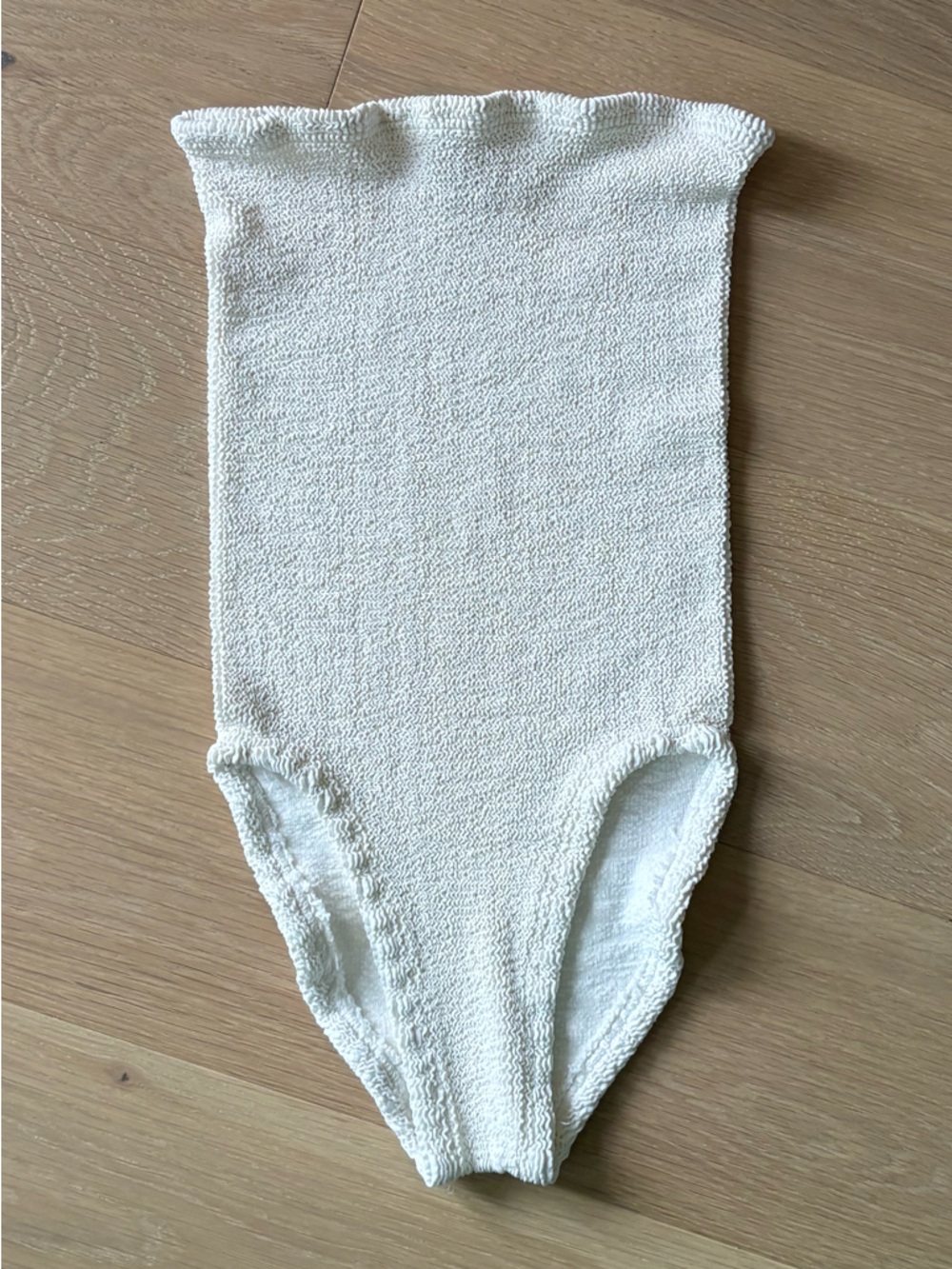 HUNZA G -  One-Piece, Strapless Swimsuit